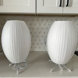 Tripod Bubble Lamps - Pair