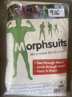 Costume (green Morphsuit size adult medium)