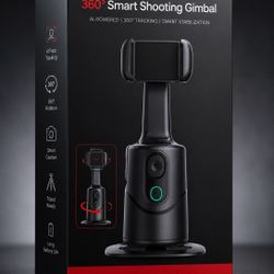 360° Smart Shooting Gimbal AI Face Tracking Auto Follow Phone Holder Q12