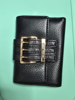Black Gold Buckle Michael Kors Bi-fold Wallet