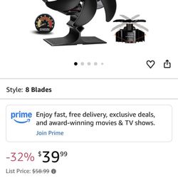 JossaColar heat-powered buddy heater fan. 