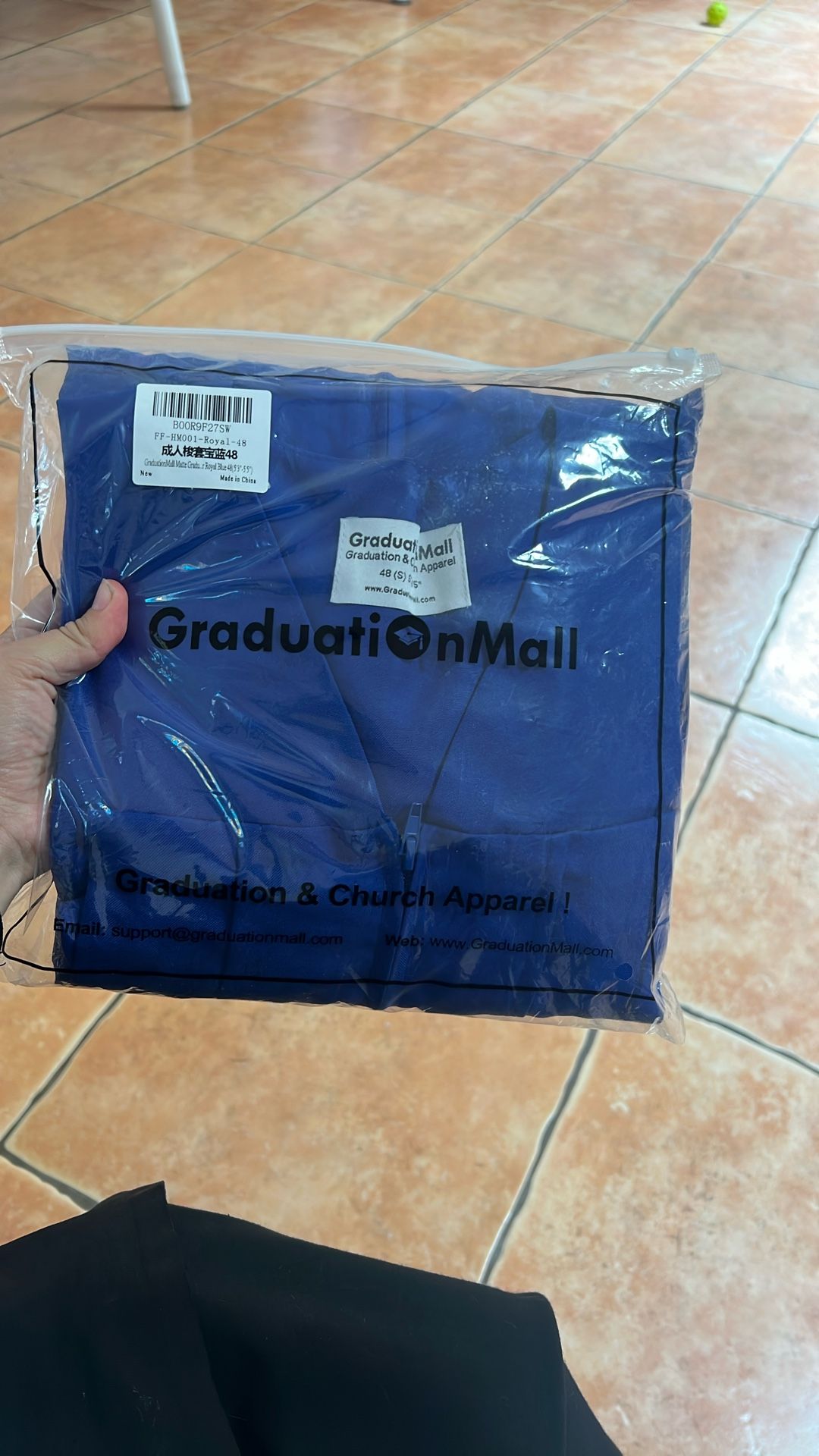 Graduation caps and gowns