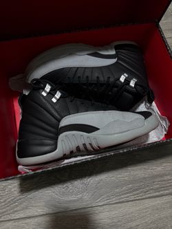 Air Jordan 12 Retro Black Grey Sneakers