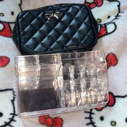 Makeup Bag & Makeup Holder Bundle 