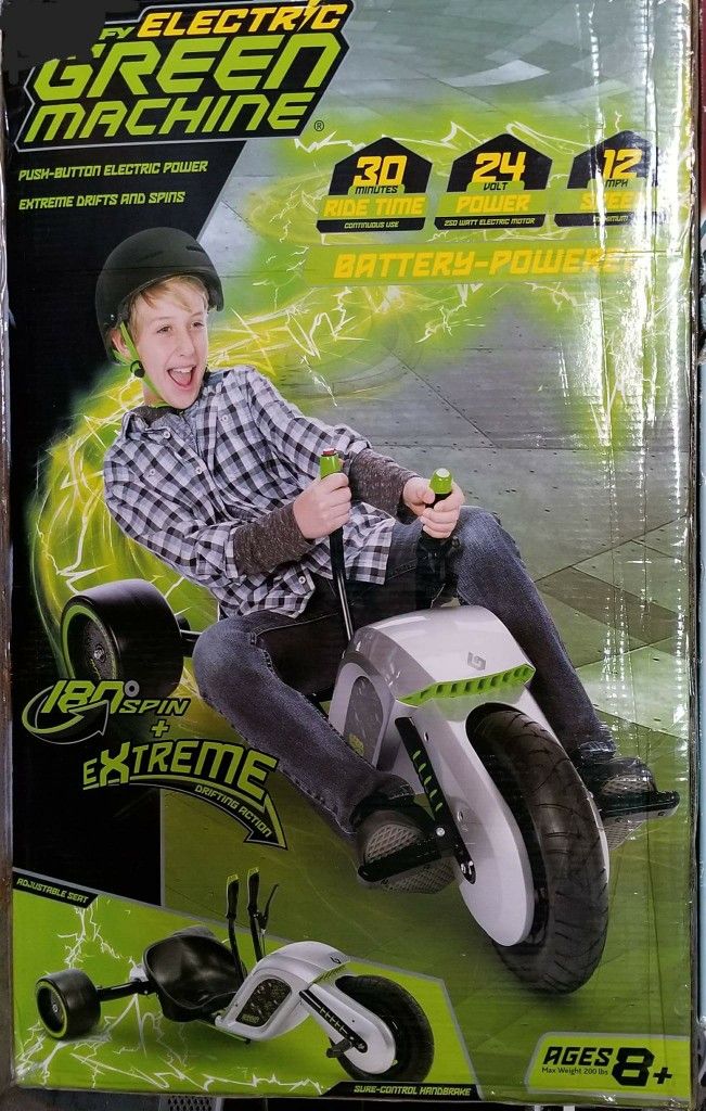 Huffy Electric Green Machine 24 volt battery-powered ride on trike BRAND NEW IN BOX