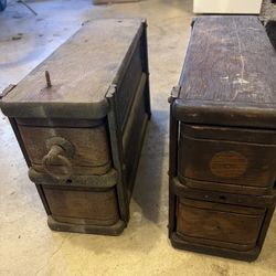 Antique Sewing Machine Table Drawers