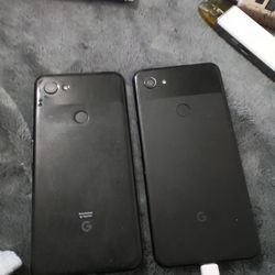 Two pixel 3a XL phones