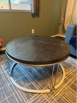 Circular Wooden Coffee Table