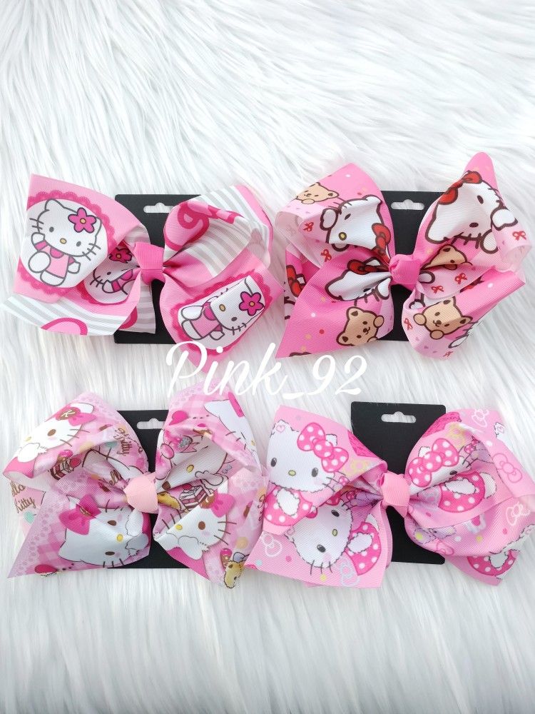 HELLO KITTY JUMBO HAIR BOW CLIP 🌸 6in.