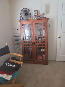 Oak DVD Cabinet
