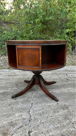 Antique Round Wood Table