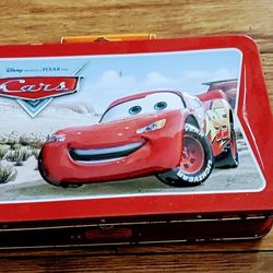 Disney Cars Pixar Tin Lunchbox Lighting McQueen Mater

