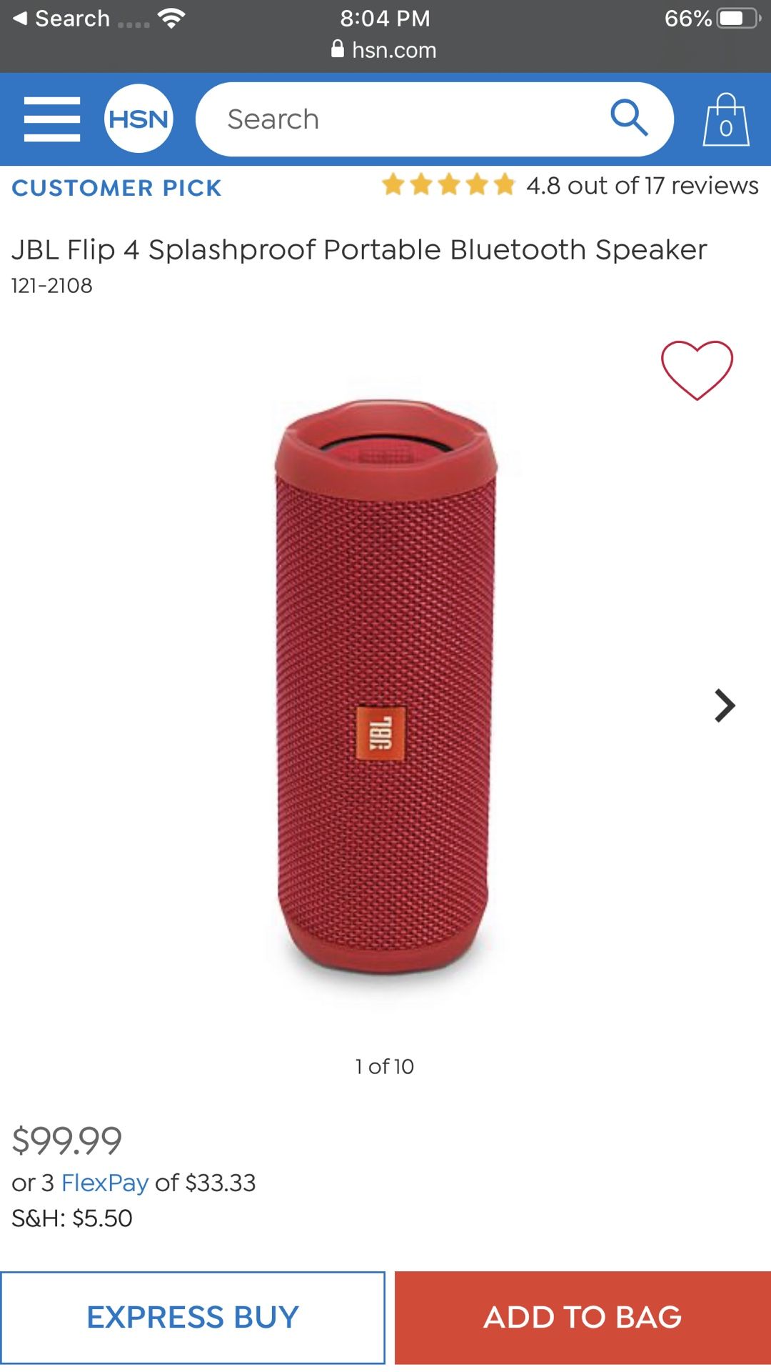 JBL Flip 4 Speaker