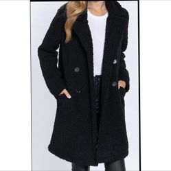 Black Teddy Coat