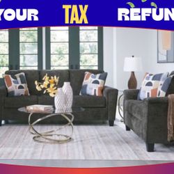 2 PC SOFA AND LOVESEAT 