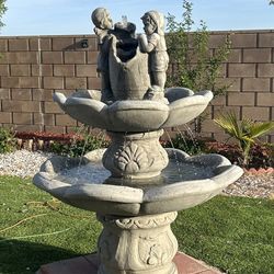 New Water Fountain Made Out Of Cement Perfect Gift 