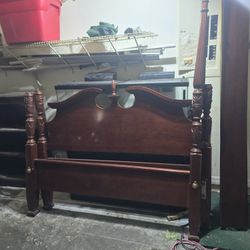 Solid Wood Queen Size Bed Frame