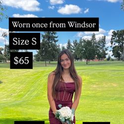 Windsor Burgendy mini dress