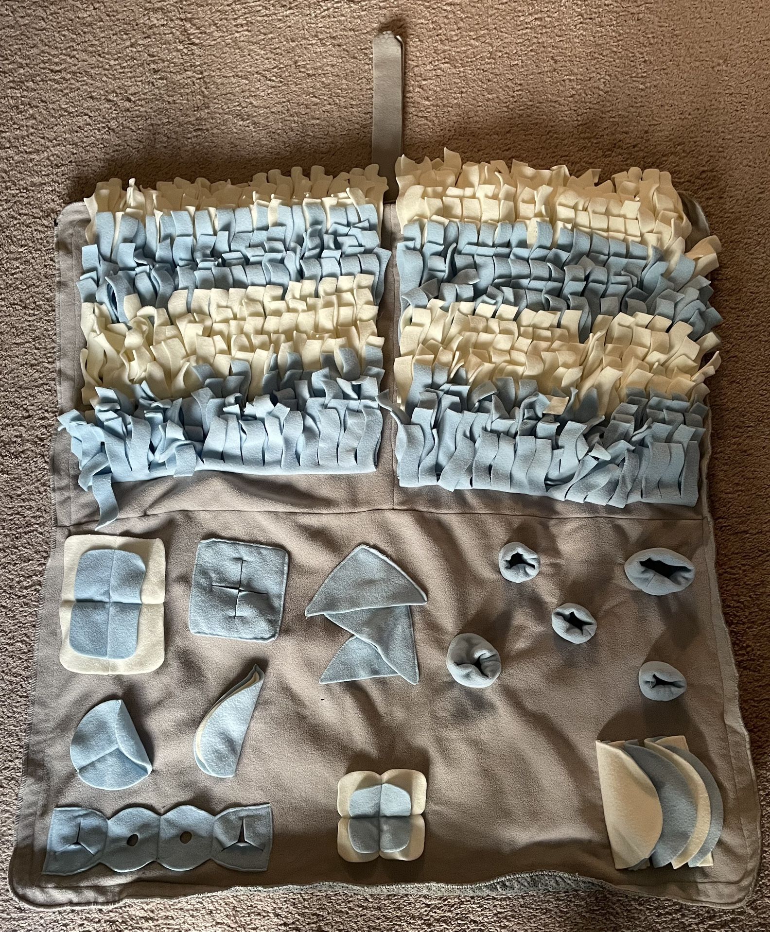 38”x40” Dog Puzzle Toy using Treats