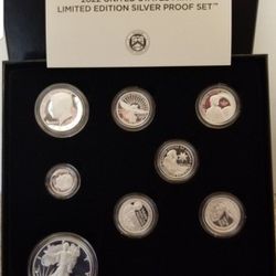 2022 - 2017 US Limited edition Silver Proof Coin Sets 