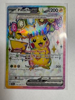 Pikachu ultra rare surging sparks 219/191