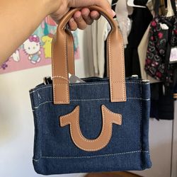 Denim True Religion Mini Tote
