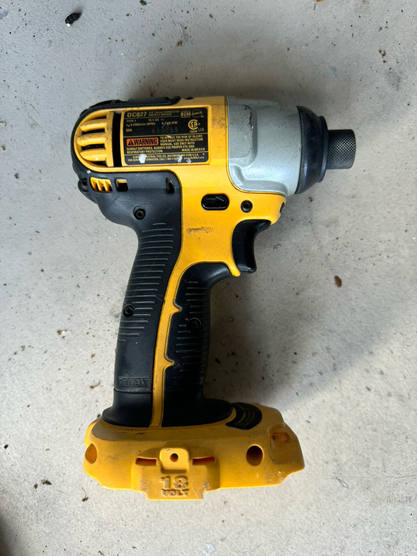 Dewalt DC827 Impact Driver