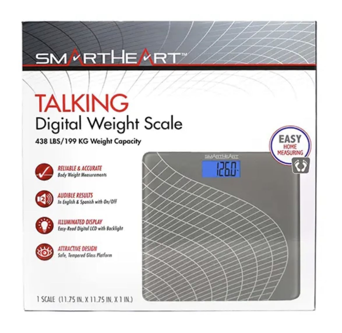 Smart Heart Talking Digital Weight Scale