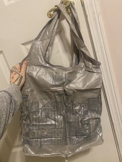 Nordstrom Reusable Silver Tote Bag