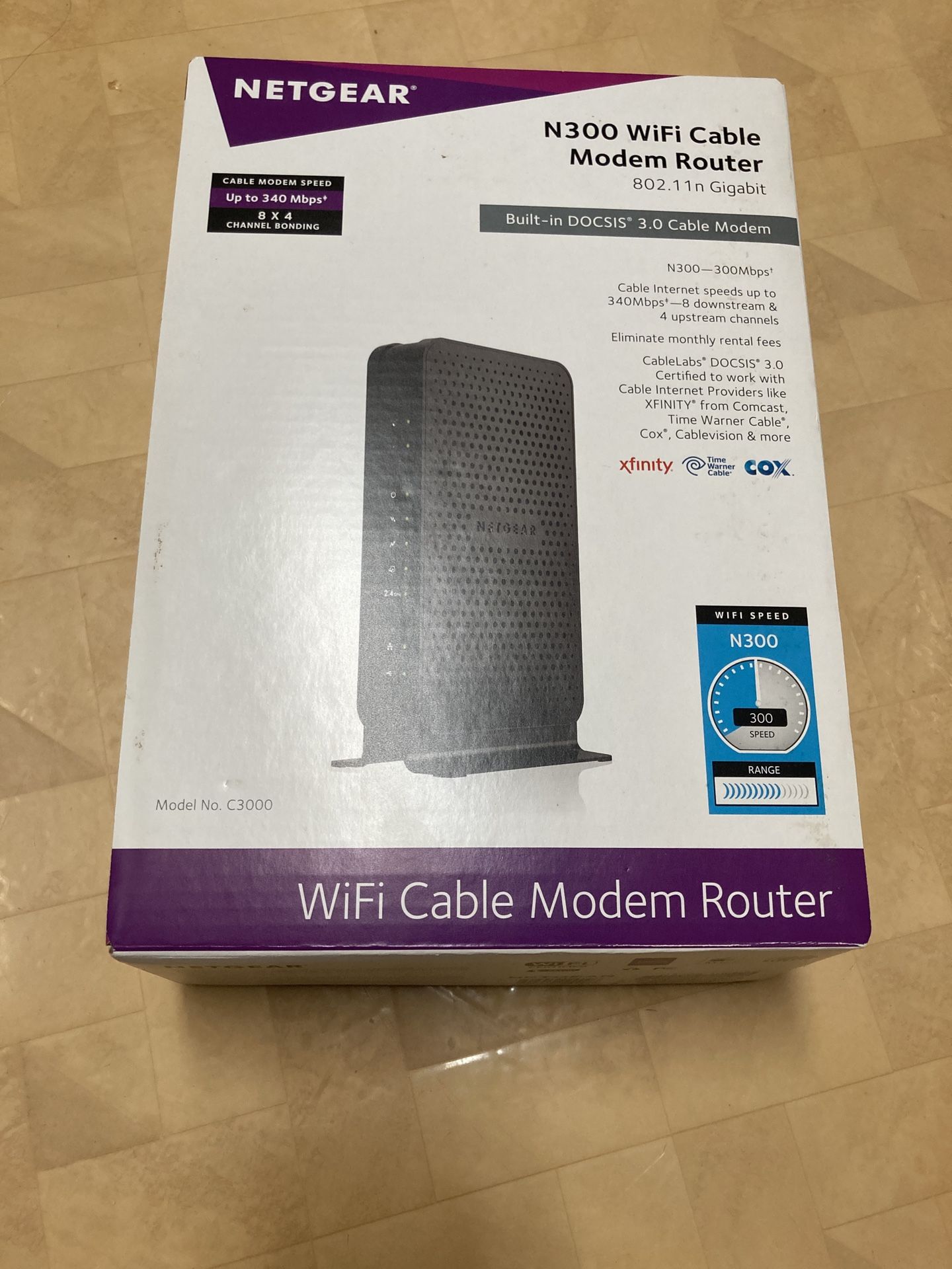 NETGEAR N300 Wi-Fi Cable Modem Router