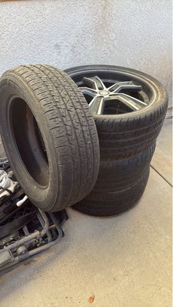 Tires, rims, take your pick.