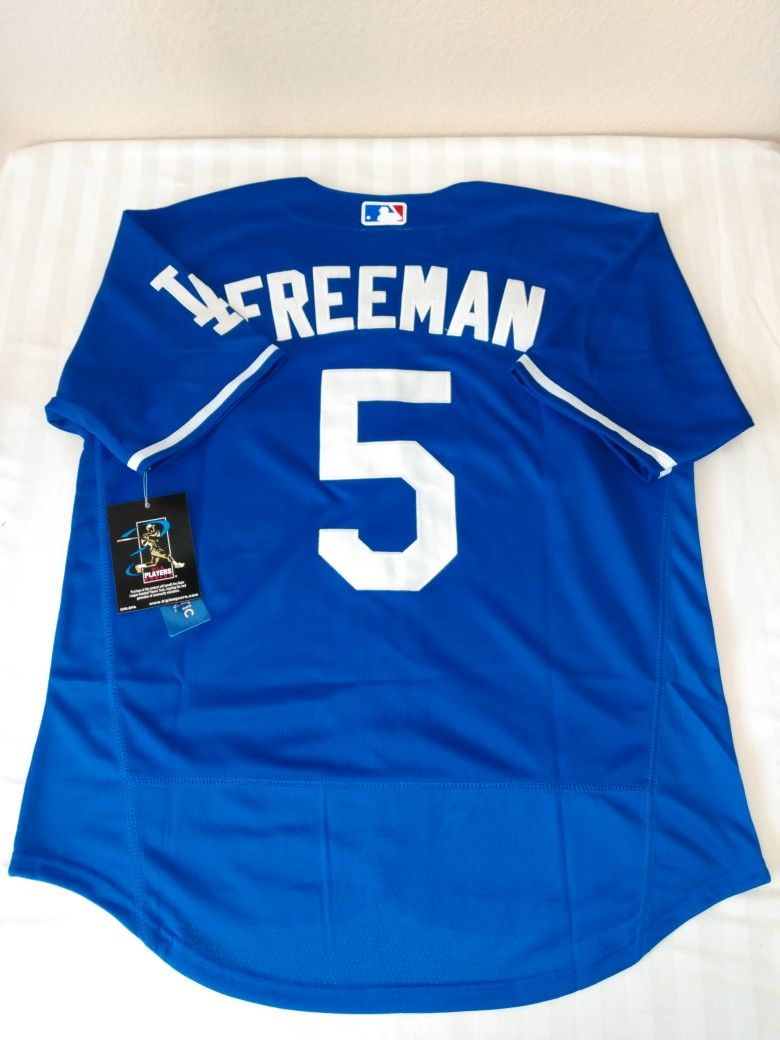 Grey Freddie Freeman Los Angeles Dodgers Jersey - Depop