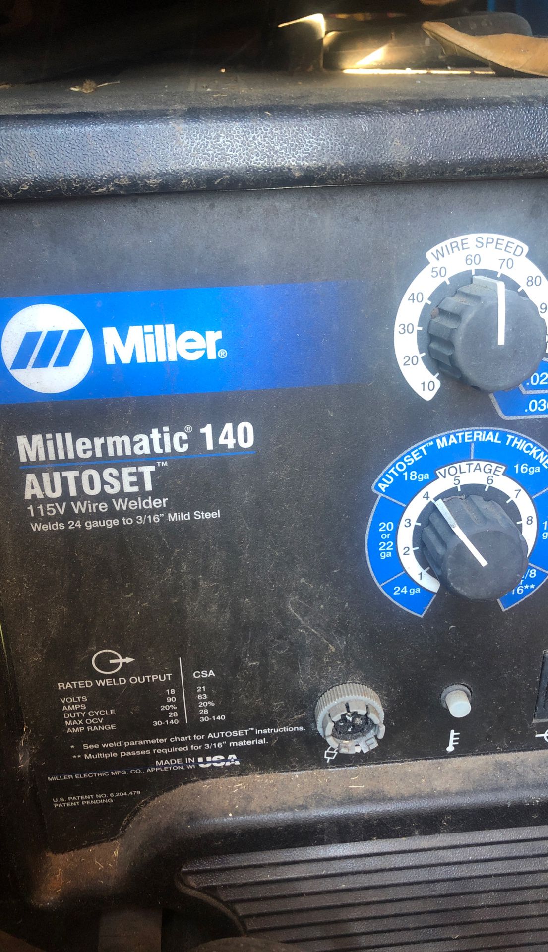 MIG welder Miller Millermatic 140