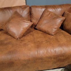 Faux Leather Sectional piece