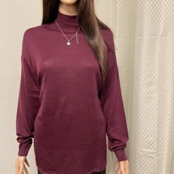 High Neck Long Sleeve Sweater