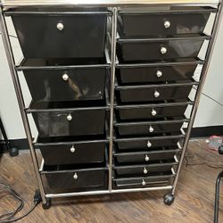 Black Storage Cart 