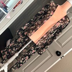 Floral Mesh Cardigan