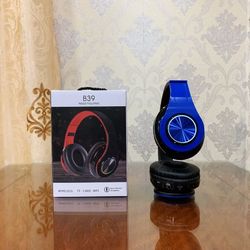 Ultra LED Light Foldable Bluetooth Over Ear Headphones With TF Card 