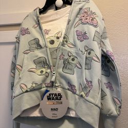 Star Wars 3 Piece Outfit Little Girls Size 7 
