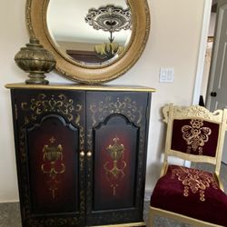 Very Gorgeous  Cabinet Chairs in the Mirror