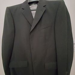 Men's Light Weight Black Pinstriped Sport Coat