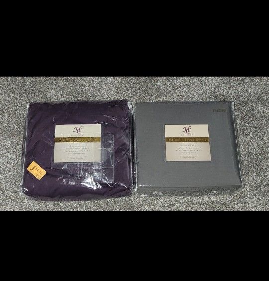 *NEW* HC Collection Duvet Cover 3 Piece Set Queen/Full Size GRAY