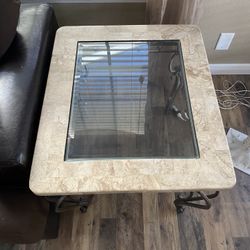 Real Marble End Tables 