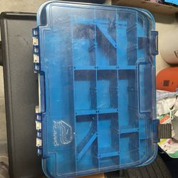 Plano Two Level Magnum 3500 Tackle Box Beige 1- Pack Sandstone/Blue