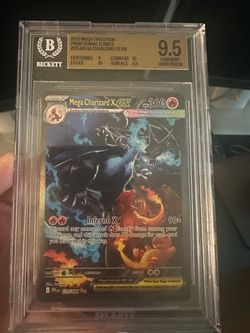 Pokemon Mega Charizard X Ex #125 SIR Phantasmal Flames BGS 9.5 GEM MINT