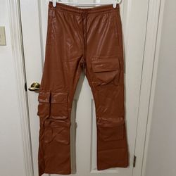 EPTM Flares Leather Pants 