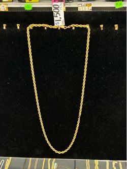 14K Rope Necklace