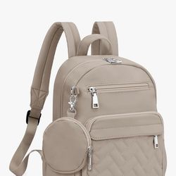 Khaki mini backpack