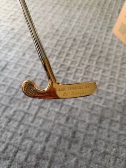 24K Gold Plated Custom Engraved Golf Putter