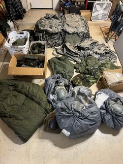 Huge Lot Of Military Surplus 